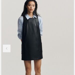 41. Anthropologie Maeve Faux leather Shift Dress, Square Neck